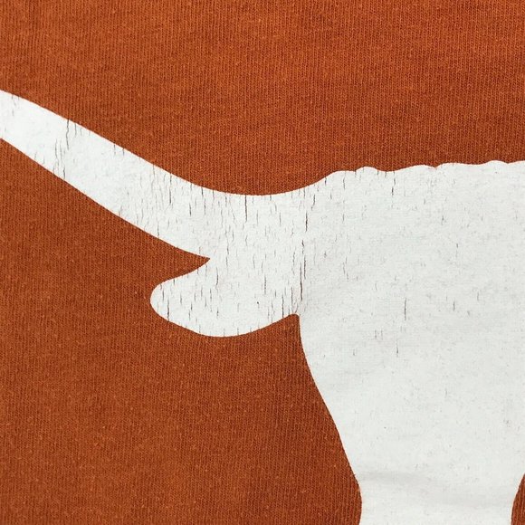 Texas Longhorns Mens Shirt Small Orange Short Sleeve NCAA UT College Football - Picture 2 of 12